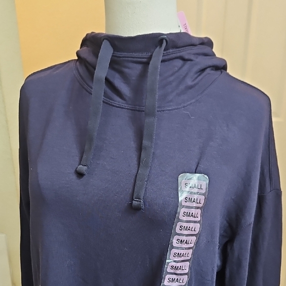 Active Life Women's Soft Modal Pullover Tunic Hoodie W/ Side Slits & Thumbholes - Picture 4 of 11